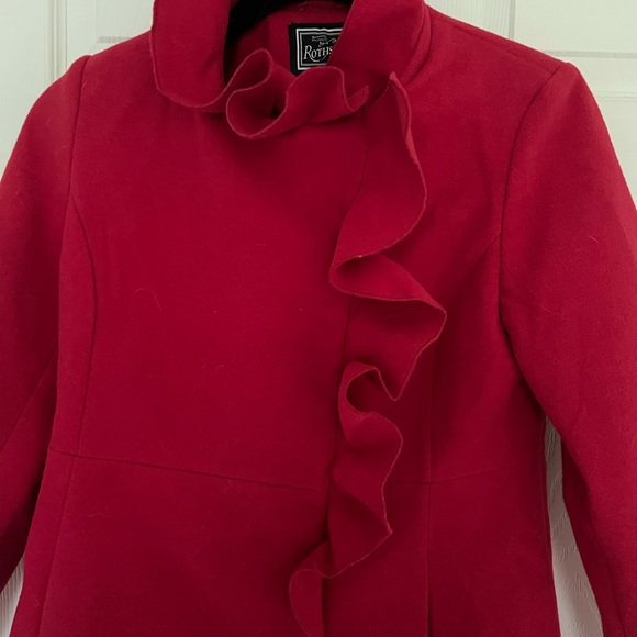 Rothschild & CO Red Holiday Coat - Picture 2 of 6